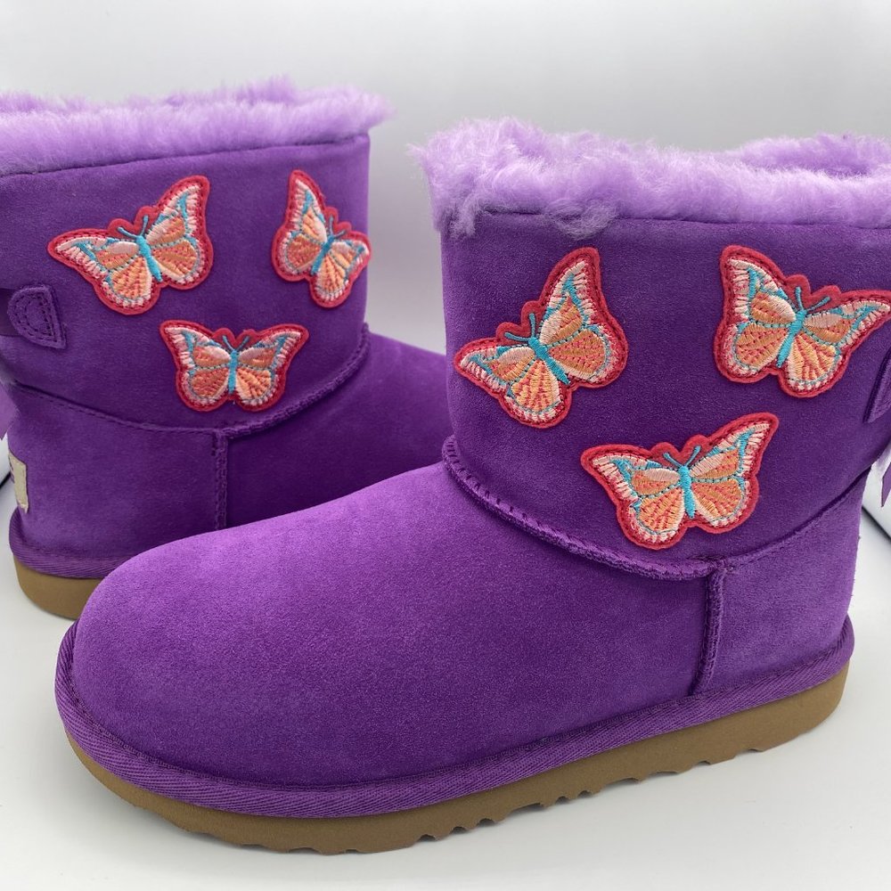 UGG Mini Bailey Bow II Boots Purple